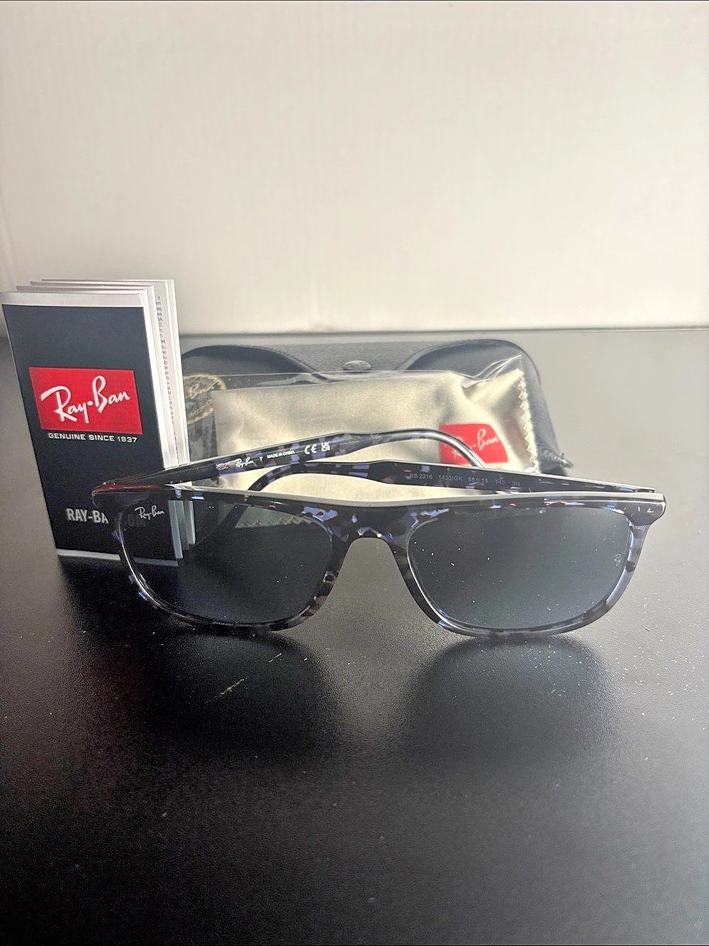 Ray-Ban Olympian I RB2319 Black Sunglasses Like New